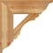 Ekena Millwork Olympic Traditional Rough Sawn Bracket w/ Offset Brace, Western Red Cedar, 8"W x 24"D x 24"H BKT0806X24X24OLY01RWR - alternate 4